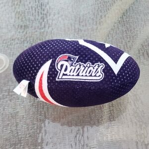 Ty Patriots Dark Blue Football Pillow